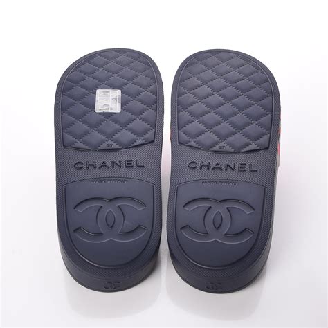 chanel pink rubber slides|chanel slides stockx.